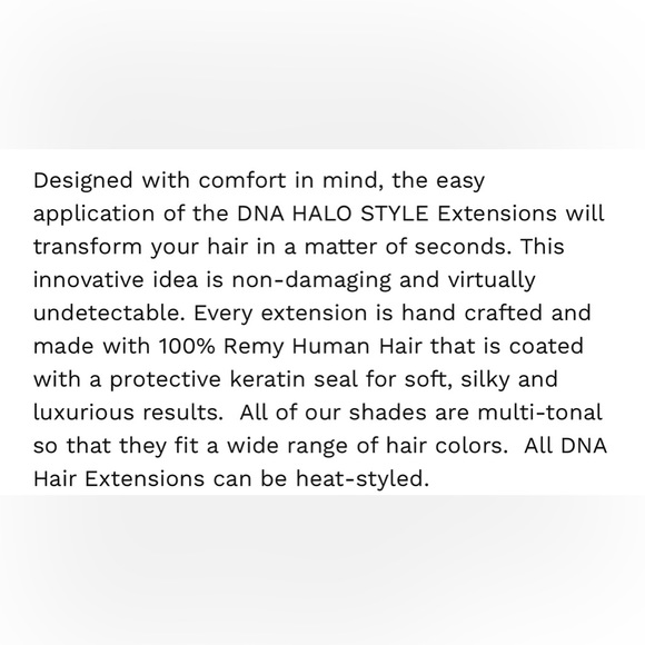 DNA Halo 16” Hair Extensions by DNA Hair Tool. Only  styled on a mannequin. - Picture 2 of 4